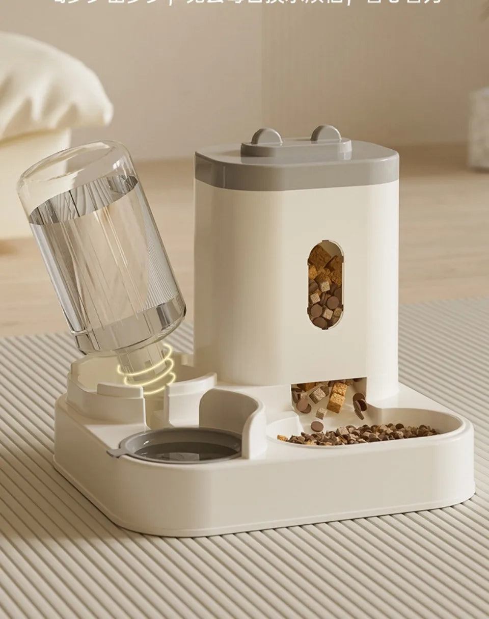 Automatic Dog and Cat Feeding and Water Dispenser