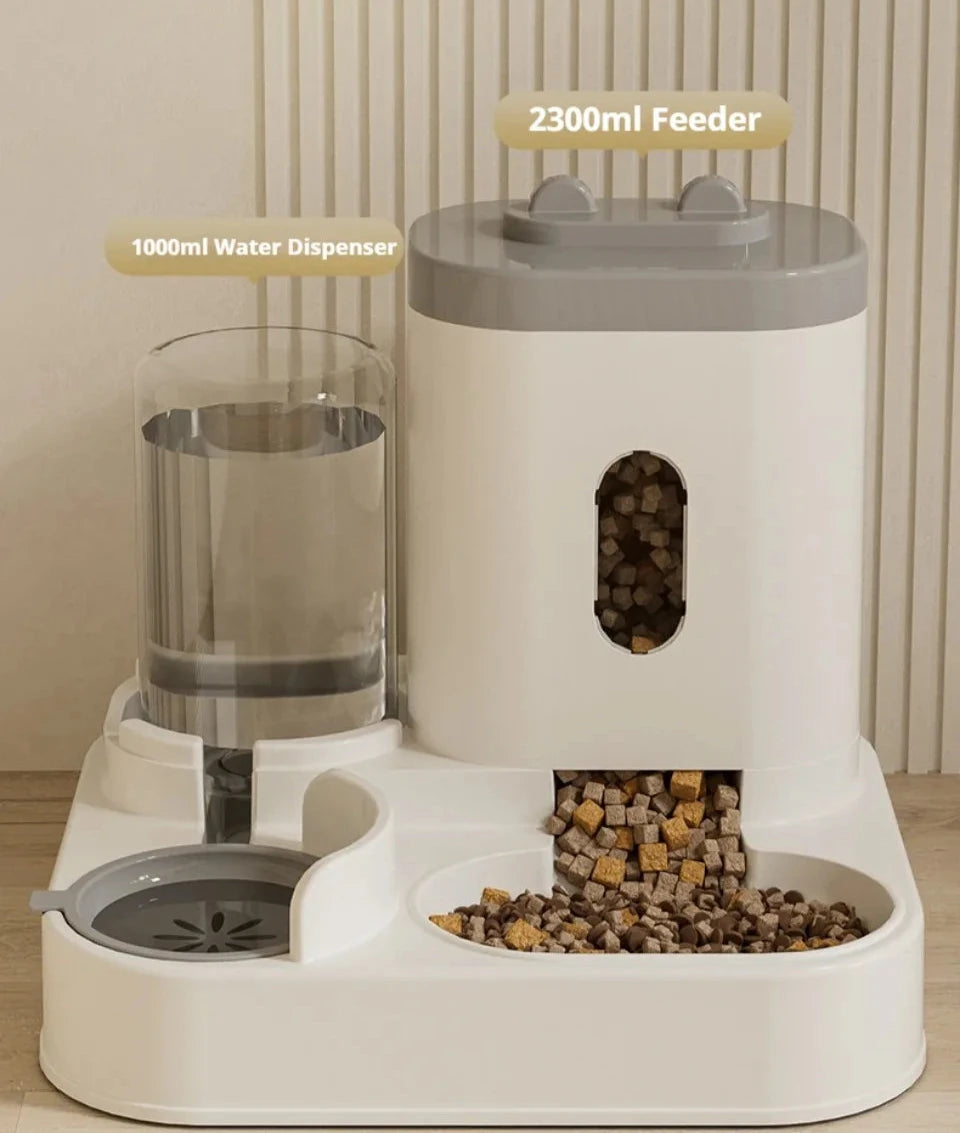 Automatic Dog and Cat Feeding and Water Dispenser