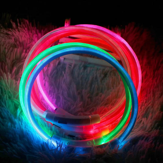 USB Rechargeable Luminous Dog and Cat Collar